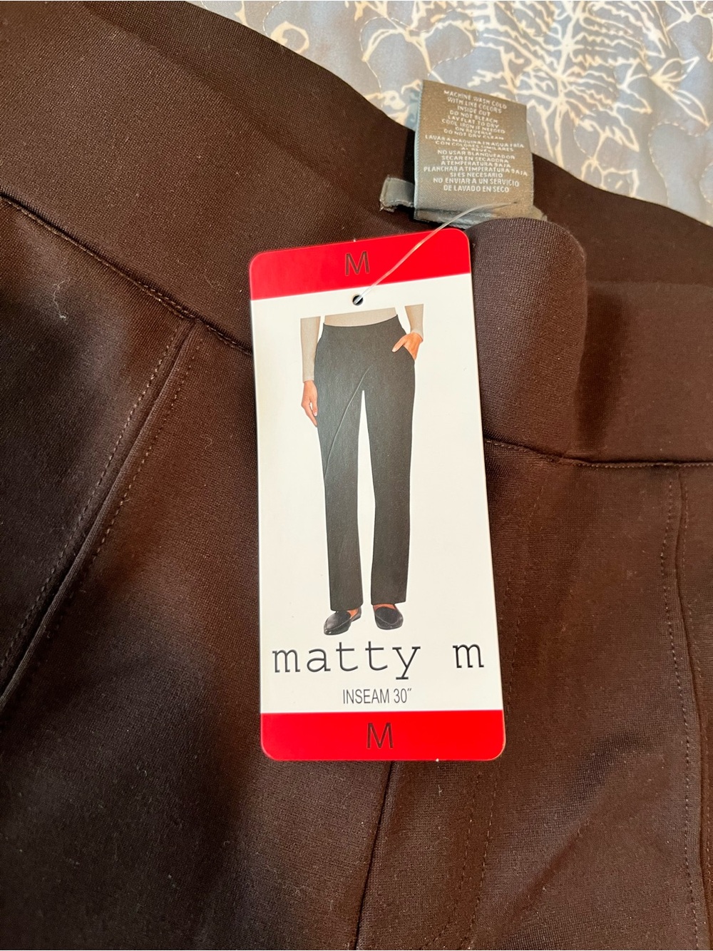 Matty M Women's Straight-Leg Pants in Brown